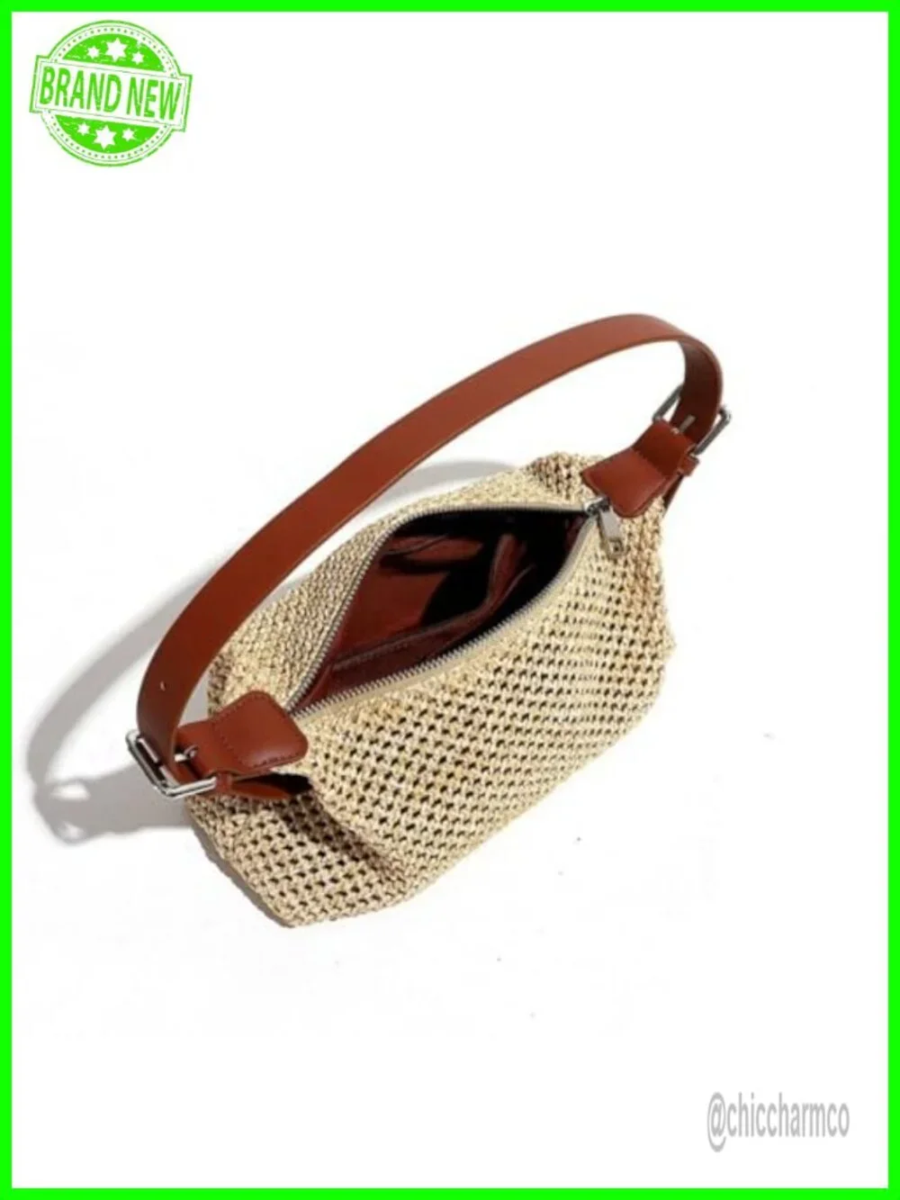 Woven Straw Hobo Bag Crossbody Beach Casual Summer Handbag Purse
